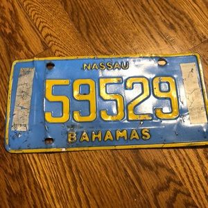 Nassau Bahamas License Plate Decor